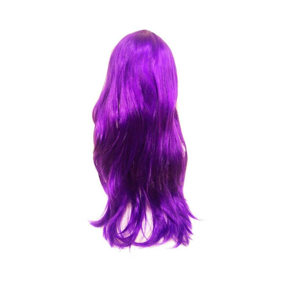 Girls Descendants 2 Mal Wig Cosplay Fancy Dress Halloween Long Curly Hair Dress