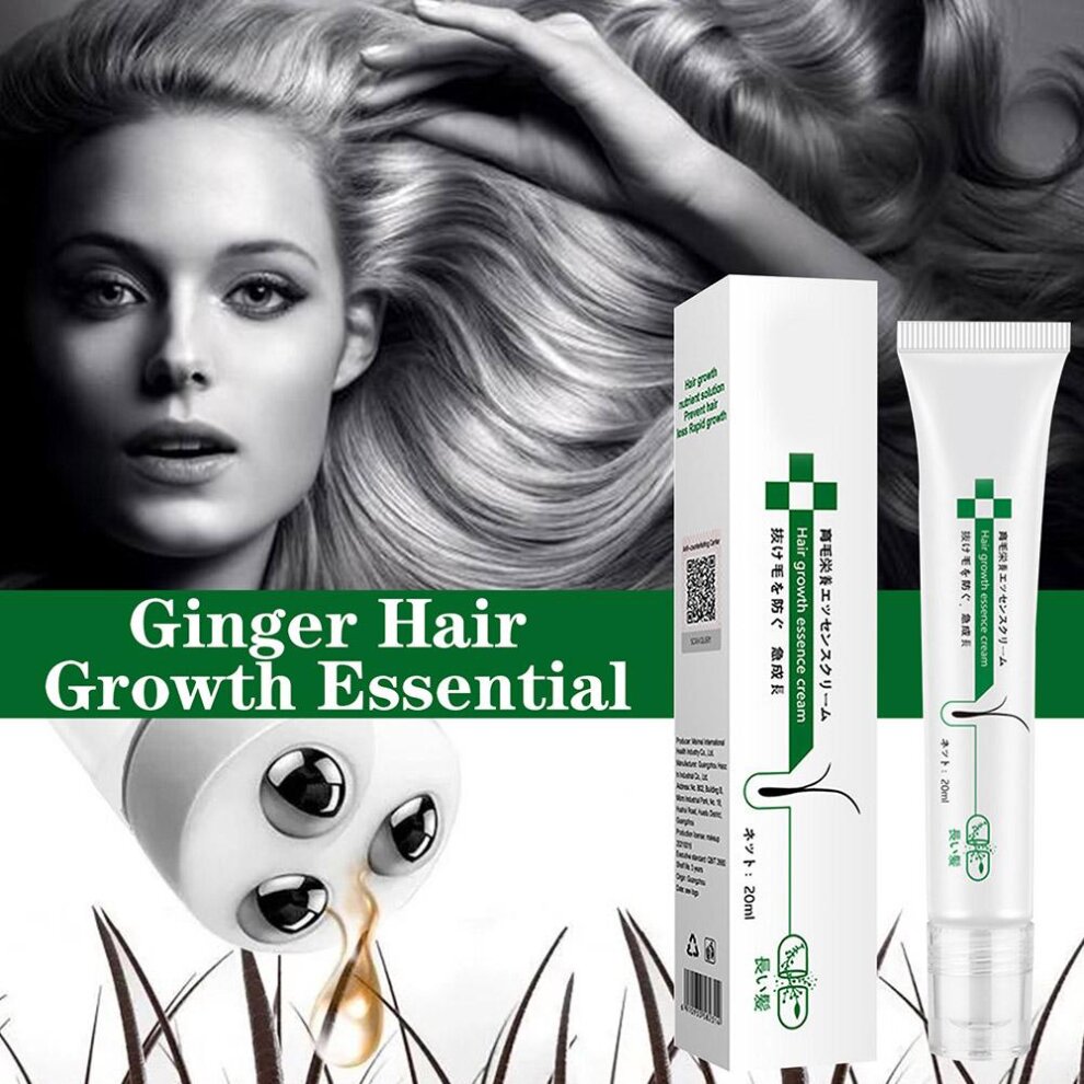 Hair Line Growth Serum Derma Scalp Triple Roll Hair Anti Products Hair Essence Massager Regrow Loss Hair Fast 20ML