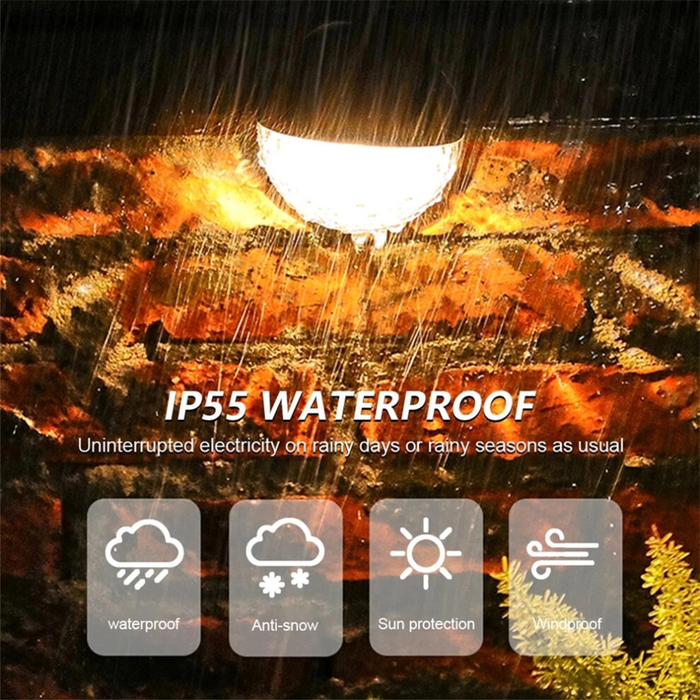 Shadow Light Solar Fence Lights Solar Decorative Garden Lights Waterproof Warm White