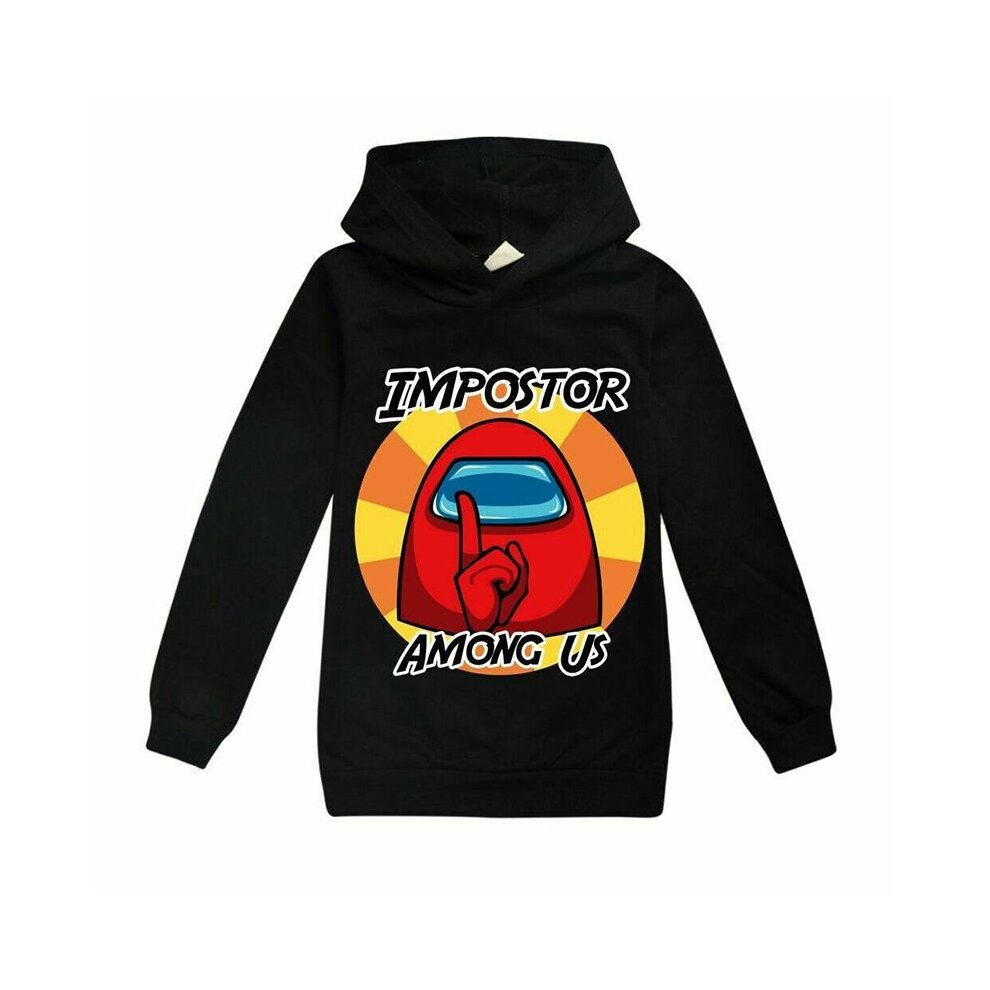 (Type F~130cm 6~7 years) Among Us Kids Hoodie Hip Hop Game Hoodie Boys Among Us Pullover 2022 Spring And Fall New Products Girls Boy Impostor Hoodie