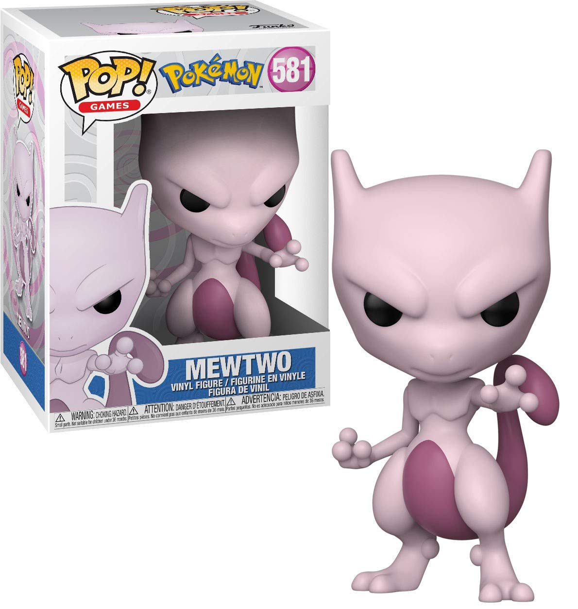 Funko POP Mewtwo Vinyl Figure Pokemon Action Figure Dolls Games Anime Toys for Collection Decoration Kids Gifts
