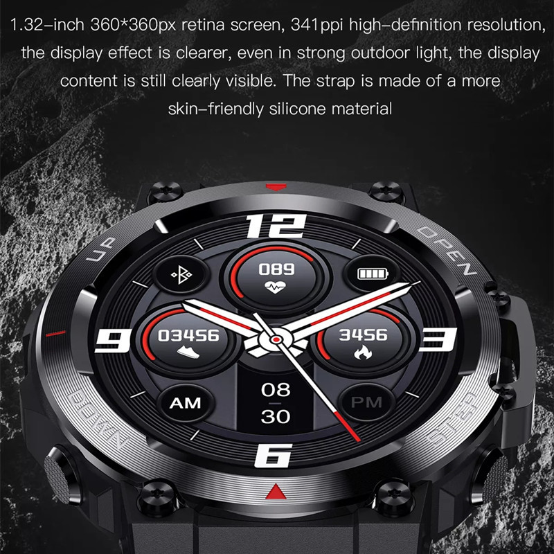 Outdoor Sports Smartwatch  Fitness Bracelet  Smart Watch Men Woman Fitness Bracelet Bluetooth Call
