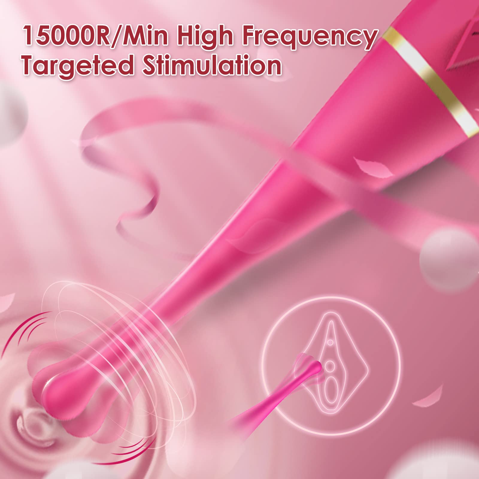 Bullet Vibrator Sex Toys Dildo G-spot Vibrators Adult Toys Licking Massager for Women 7 Powerful Function Quiet High Frequency Vaginal Anal Clit Nipple Stimulating