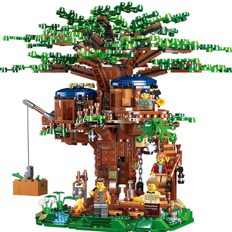 House Tree Ideas Building Blocks Bricks Toys For Boys Kids Gifts 1013PCS