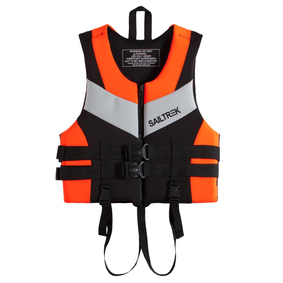 (Red S) Life Jacket Adult Kids Life Vest Neoprene Floating Buoyancy Aid Lifejacket for Outdoor Paddle Boarding Rafting Snorkelling Fishing Ski Kayak Swimming Sailing Boating Water Sports