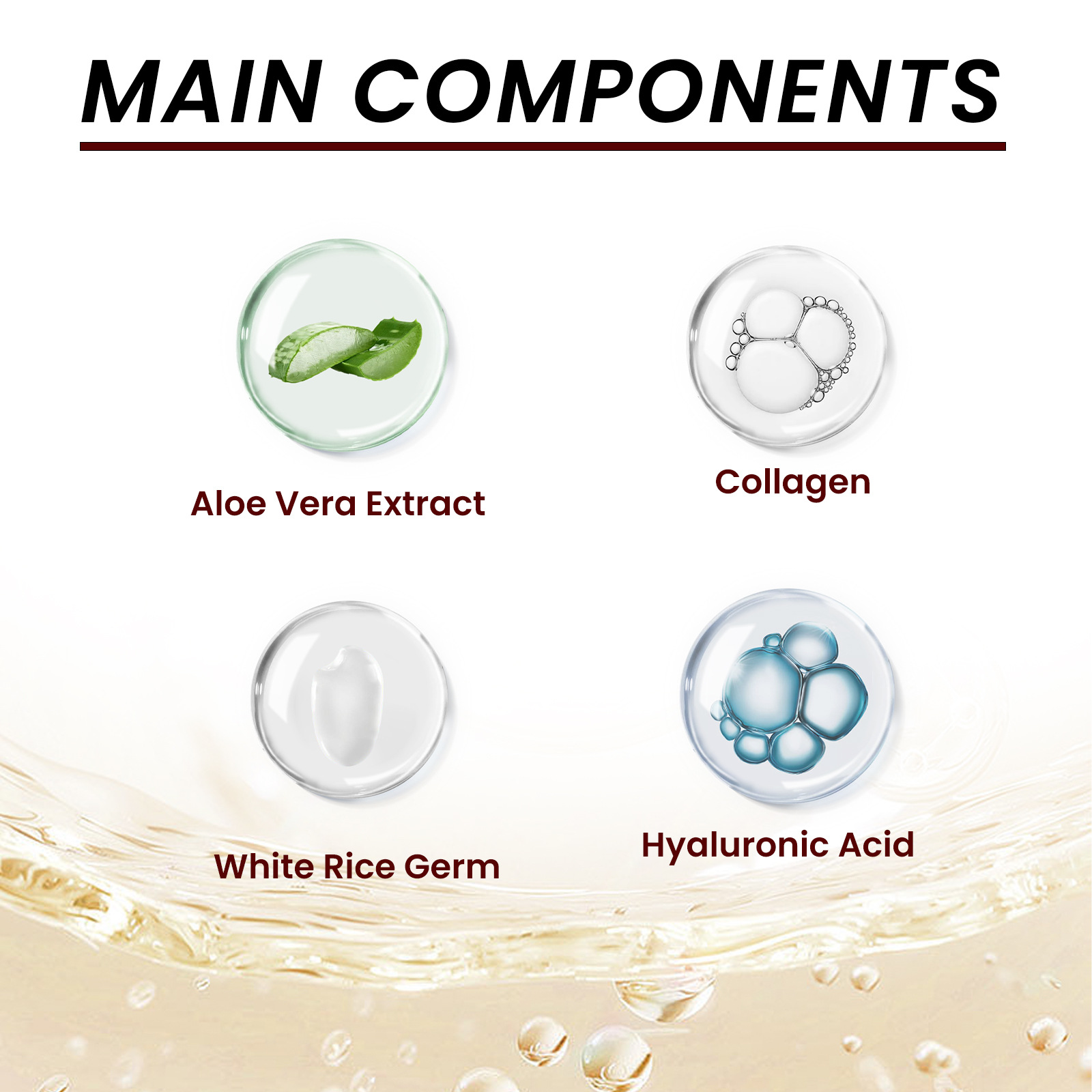Whitening Cream White Rice Facial Moisturizer Anti Aging Wrinkles Remove Fade Fine Lines Tighten Pore Rejuvenating Moisturizing Brightening Nourishing