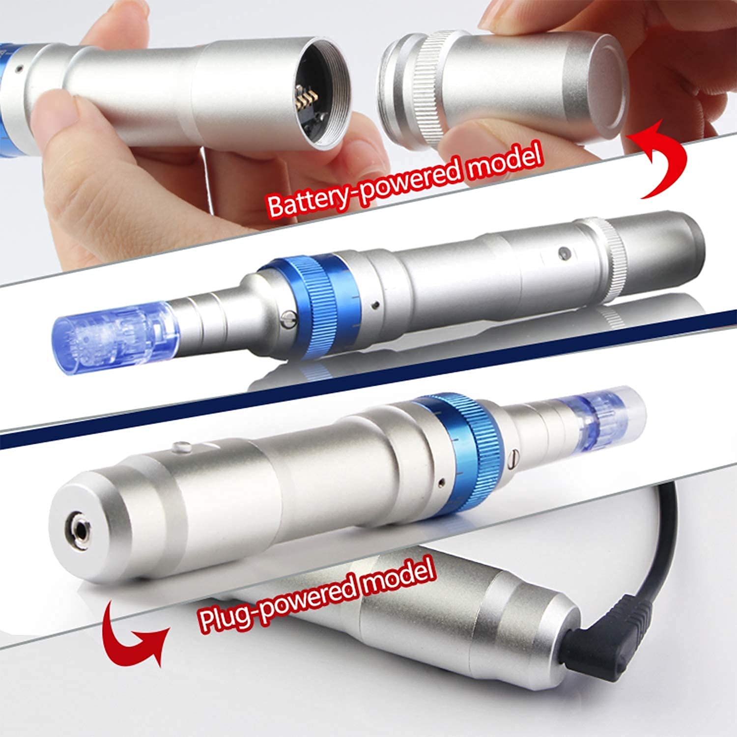 Dermapen Dr.pen Ultima A6 Microneedle Pen Electric Derma Roller Pen with 12PIN 36PIN Nano Round Cartridges Needles Wrinkle Stretch Marks Scar Treat