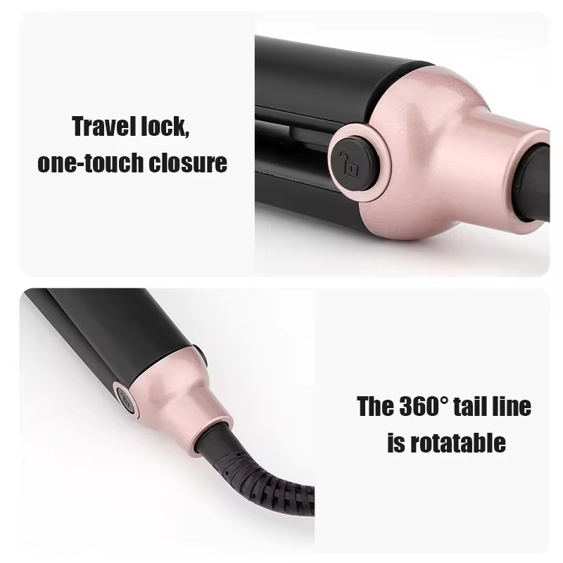 Hair Straightener Ceramic Wide Flat Iron Hair Straightener Heat Up Hair Straightener Curling Iron Portable Hair Styling Tools for All Hair Types