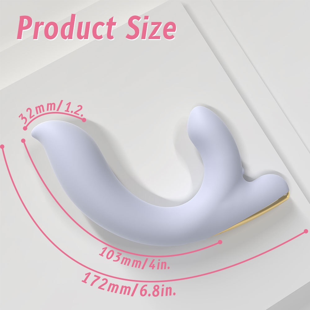 (White) Portable Vibrators Sex Toys for Women Real Soft Smart Rechargeable Female Masturbation Pleasure Vibrator Fox Tail Adult Toys Cute Bendable Vibrator