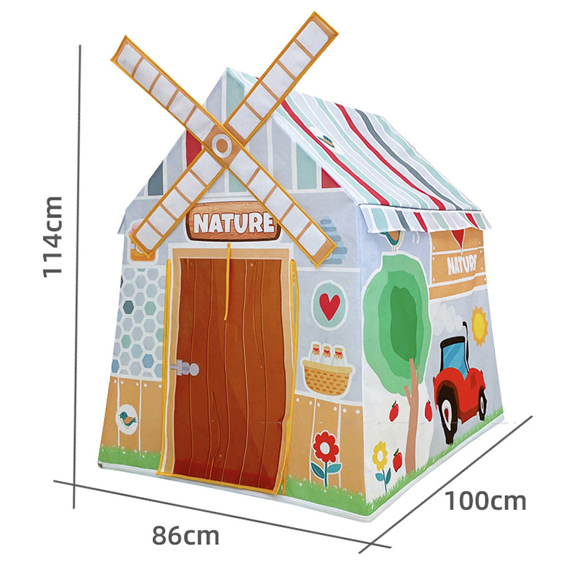 A Cozy Cottage for Imaginative Play Kids Playhouse Windmill Tent