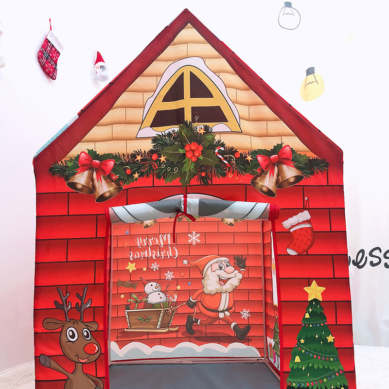 Christmas Themed Play Tent Festive Fun House for Kids
