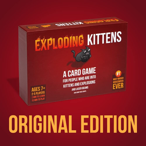 Original Edition by Exploding Kittens  Card Games for Adults Teens Kids