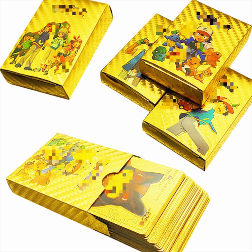 Pokemon card Pokemon pet elf card Pokemon gold foil card
