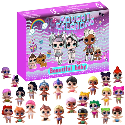 Advent Calendar Surprise Toy Box LOL Action Figure Model Christmas Advent Calendar Countdown Kids Toys Gift