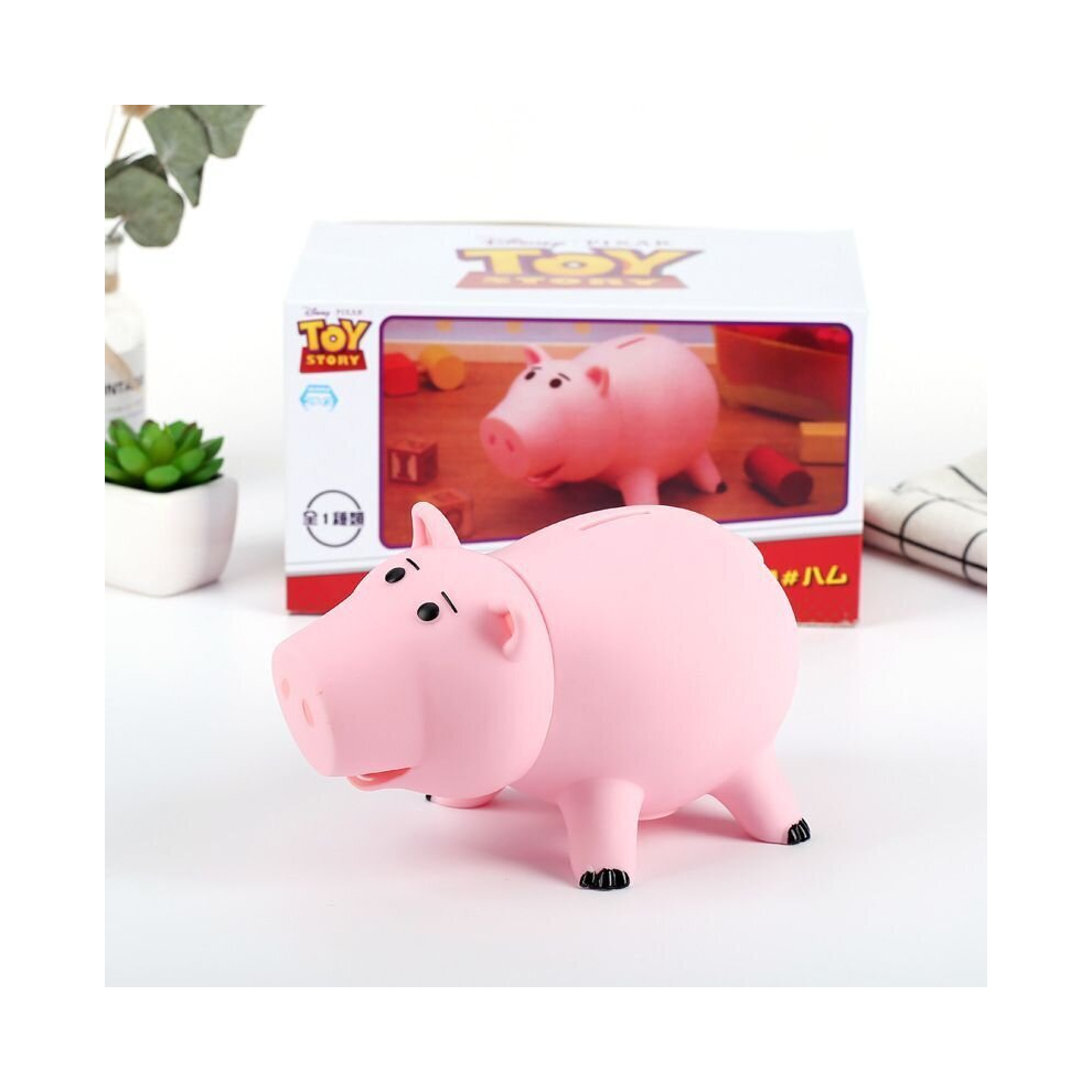 18CM Toy Story Hamm Piggy Bank Pink Pig Coin Box PVC Model Kids Gift Toys