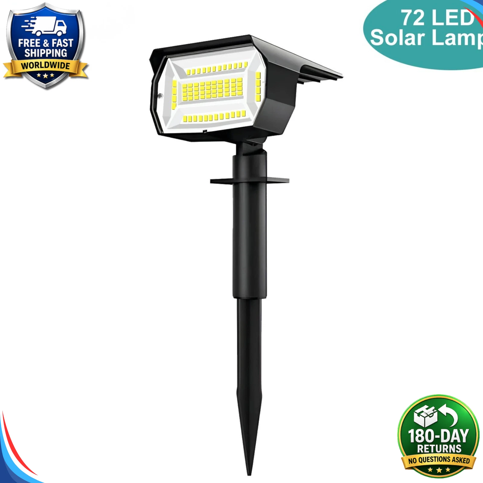 (20LED RGB) Solar Spot Lights Outdoor Garden Pathway Lawn Stake Lights Landscape Yard Decor