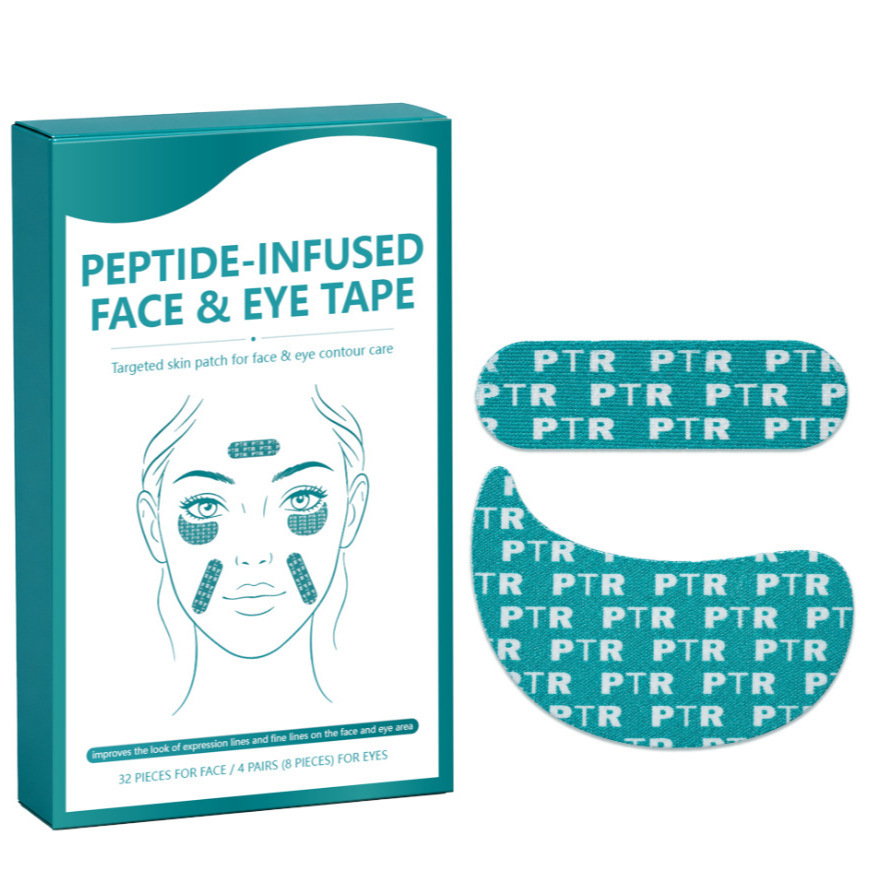 Peptide Infused Face And Eye Tape For Firming Lifting And Instant Skin Smoothing Treatment Box Set