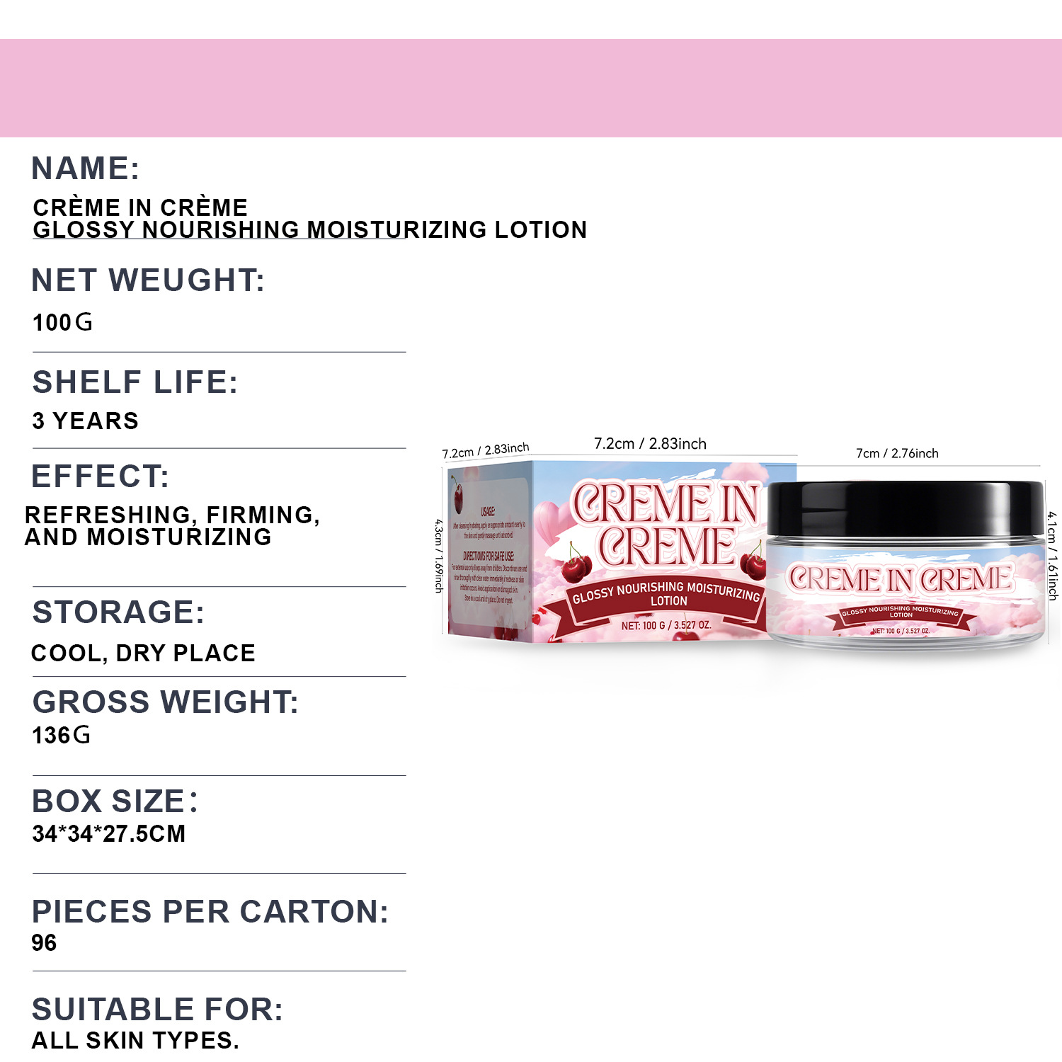 Brightening Nourishing Moisturizing Face Cream For Daily Hydration And Skin Radiance Treatment