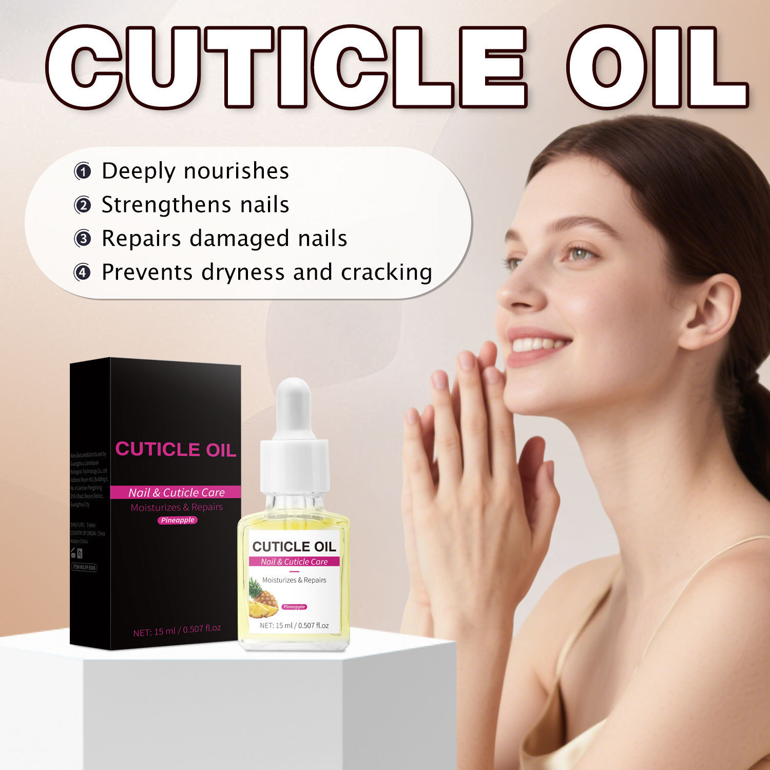 Cuticle And Nail Nourishing Oil Moisturizing Strengthening For Dry Cuticles And Brittle Nails Daily Home Manicure Care