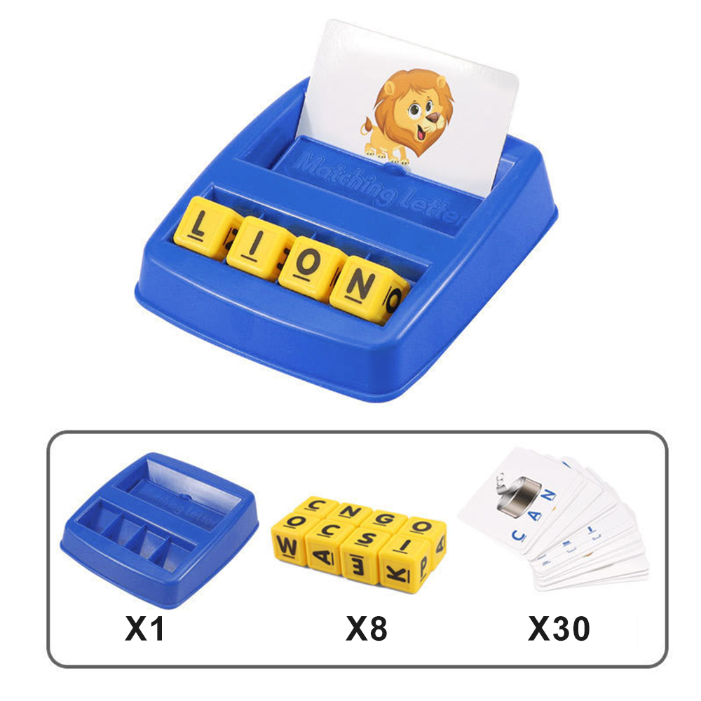 English Spelling Alphabet Games Children's Toys Educational Games Cards Educational Literacy Fun Early Education Spelling Toys