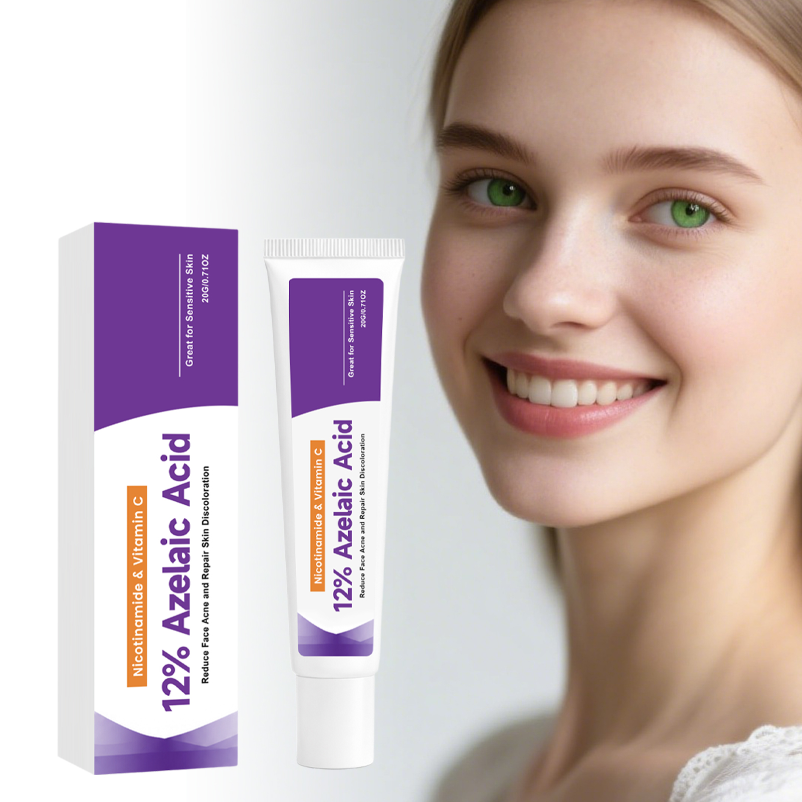 Azelaic Acid Moisturizing Cream Delicate Silky Mild Refreshing Hydrating Bright Even Skin Tone Daily Facial Skin Care