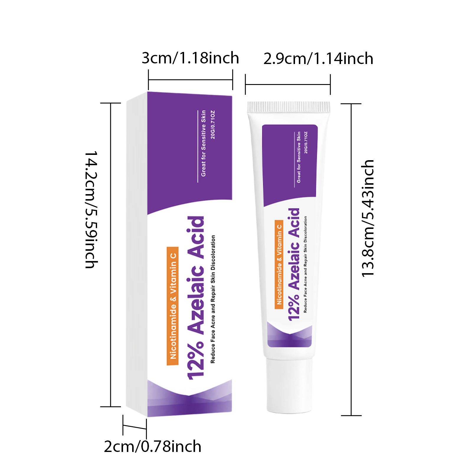 Azelaic Acid Moisturizing Cream Delicate Silky Mild Refreshing Hydrating Bright Even Skin Tone Daily Facial Skin Care