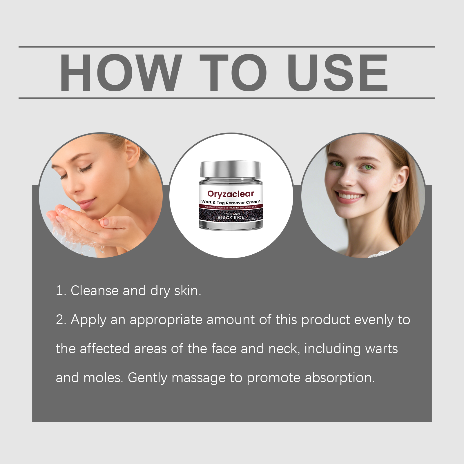 Black Rice Care Moisturizing Cream Nourishing Mild Repair Improve Skin Blemishes Full Body Daily Skin Care