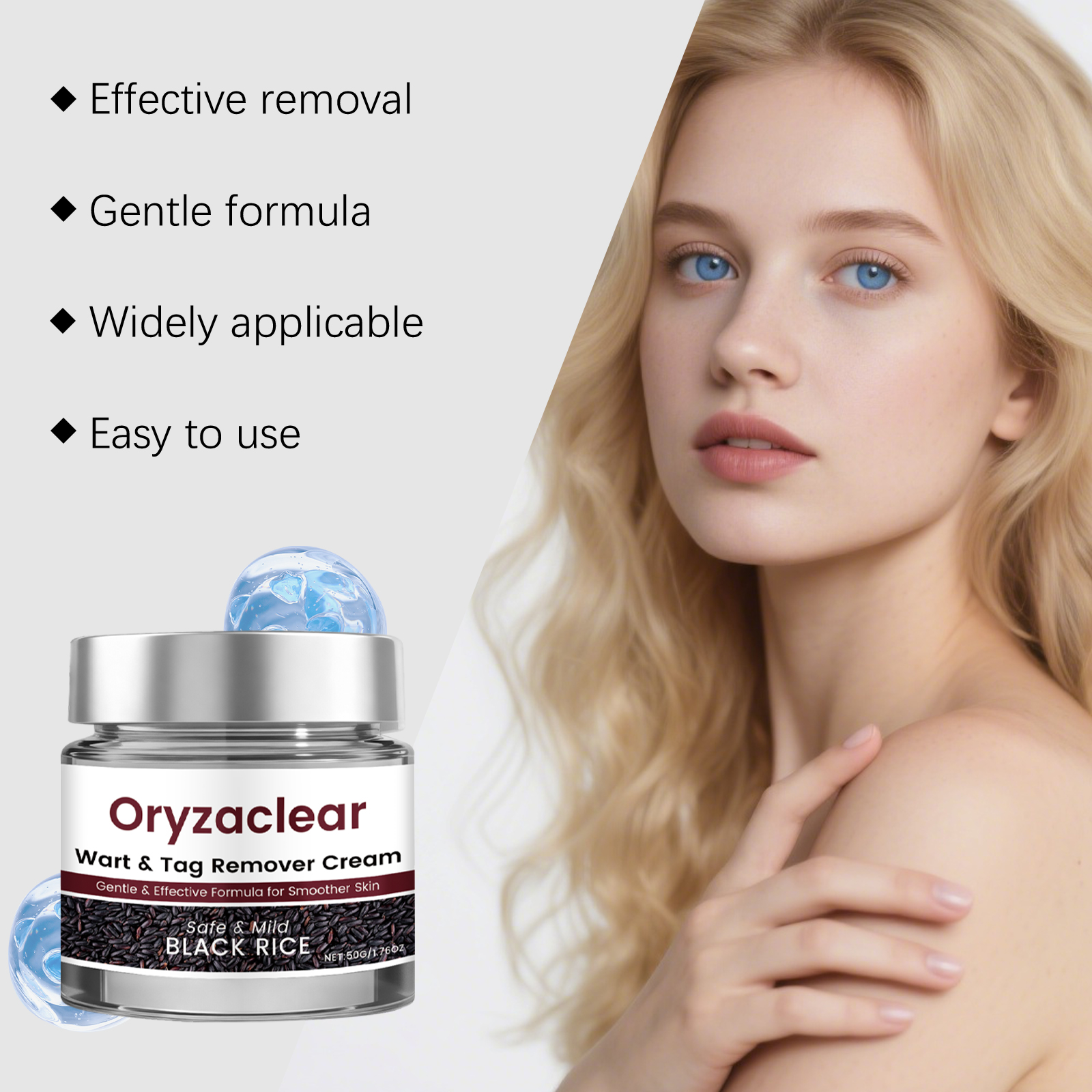 Black Rice Care Moisturizing Cream Nourishing Mild Repair Improve Skin Blemishes Full Body Daily Skin Care