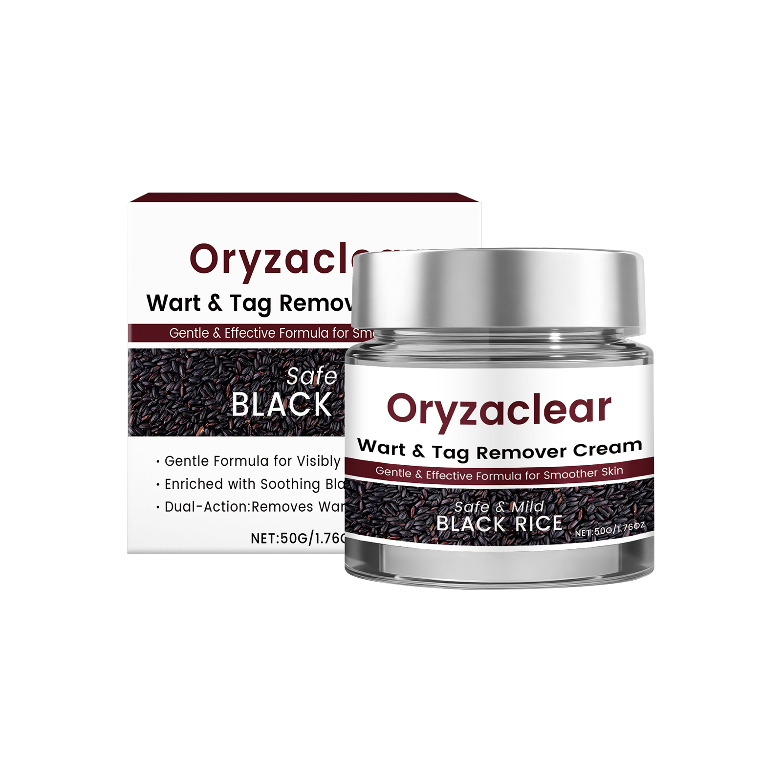 Black Rice Care Moisturizing Cream Nourishing Mild Repair Improve Skin Blemishes Full Body Daily Skin Care