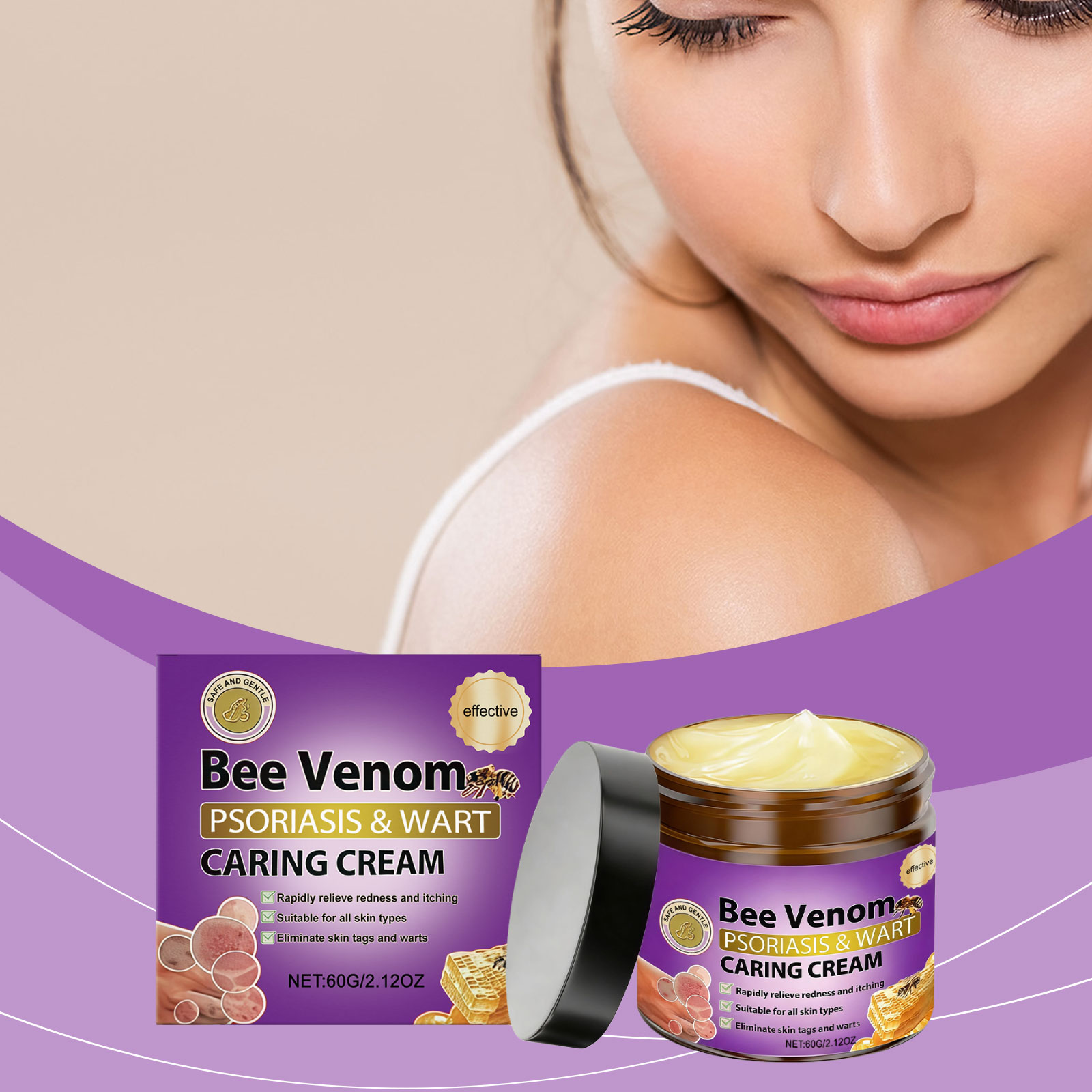 Local Skin Purifying Cream Mild Cleansing Nourishing Refreshing Non Sticky Soft Body Care Lotion