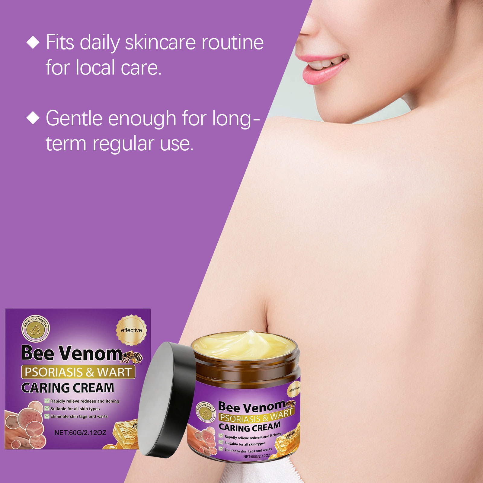 Local Skin Purifying Cream Mild Cleansing Nourishing Refreshing Non Sticky Soft Body Care Lotion