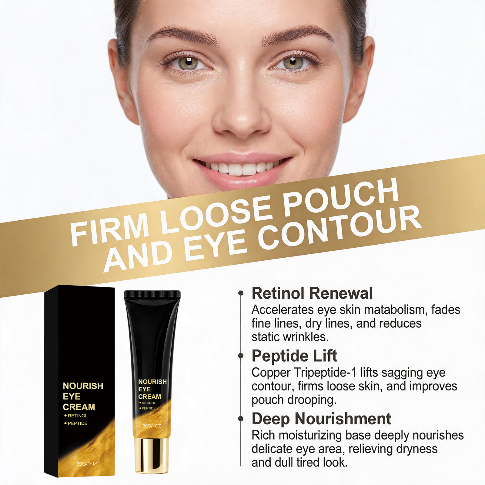 Moisturizing Eye Cream Mild Formula Smooth Texture Hydrating Nourishing Delicate Fresh Care Eye Area Skin