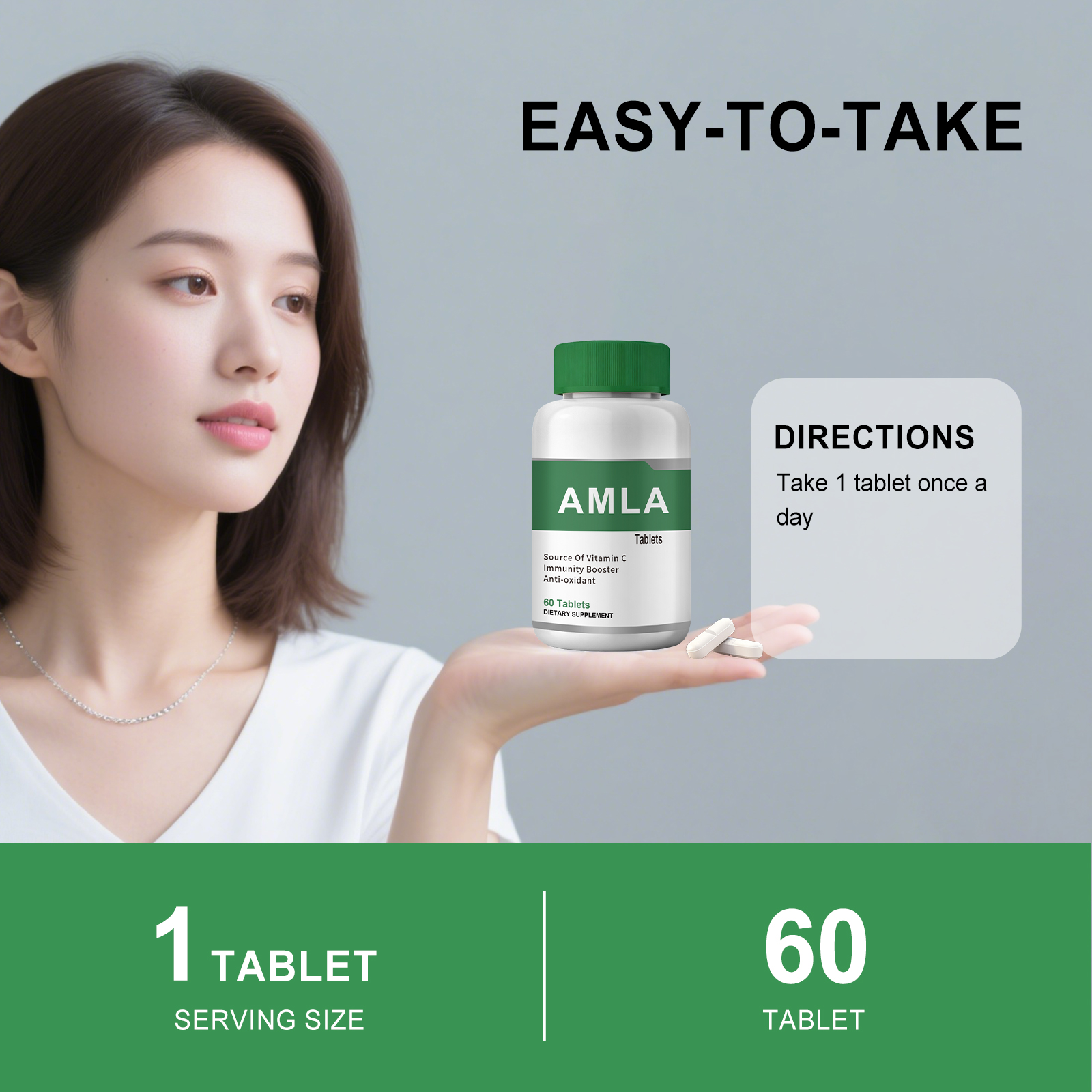 Phyllanthus Emblica Tablets Daily Nutritional Dietary Supplement Balance Formula Boost Skin Vitality Nourish Body Inside