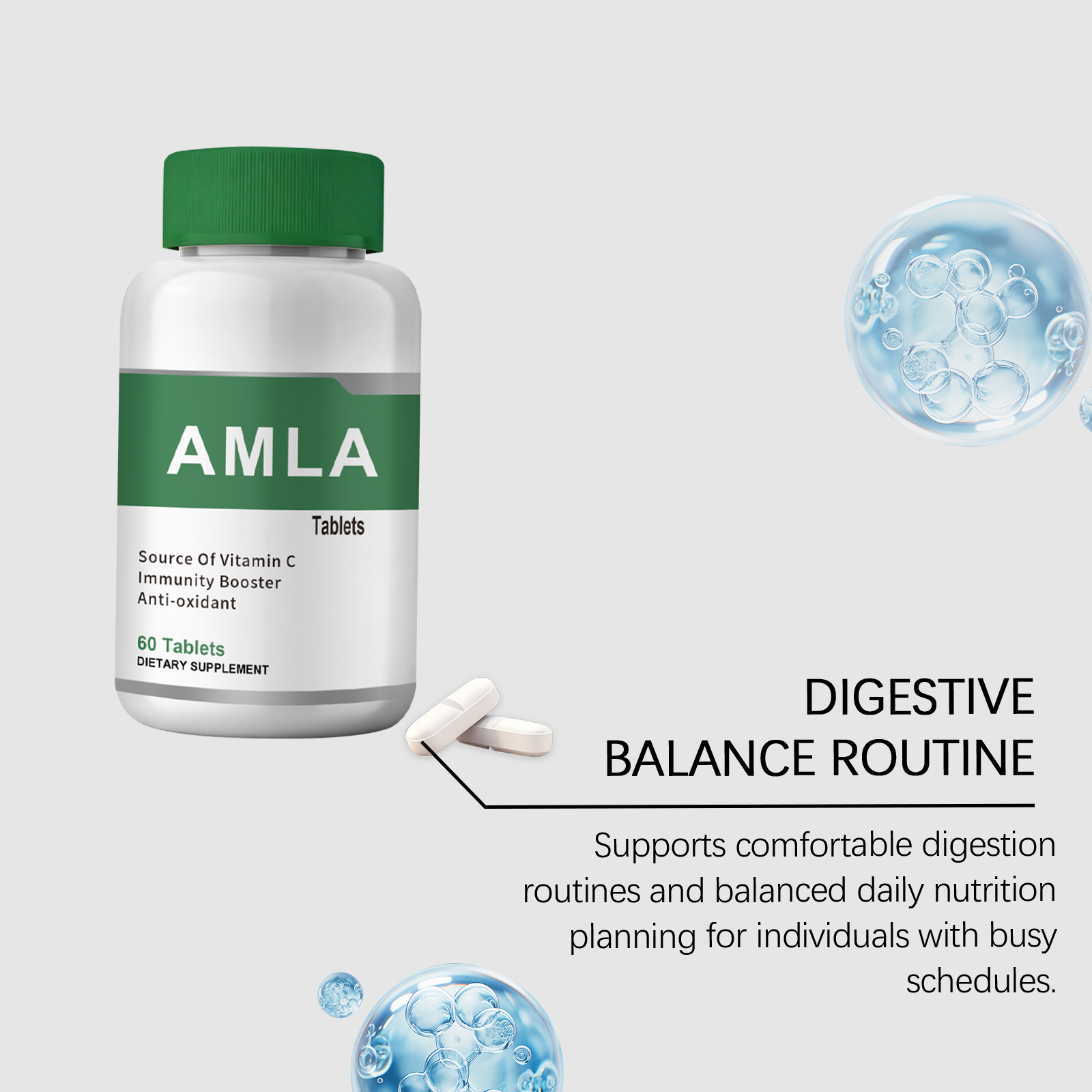 Phyllanthus Emblica Tablets Daily Nutritional Dietary Supplement Balance Formula Boost Skin Vitality Nourish Body Inside