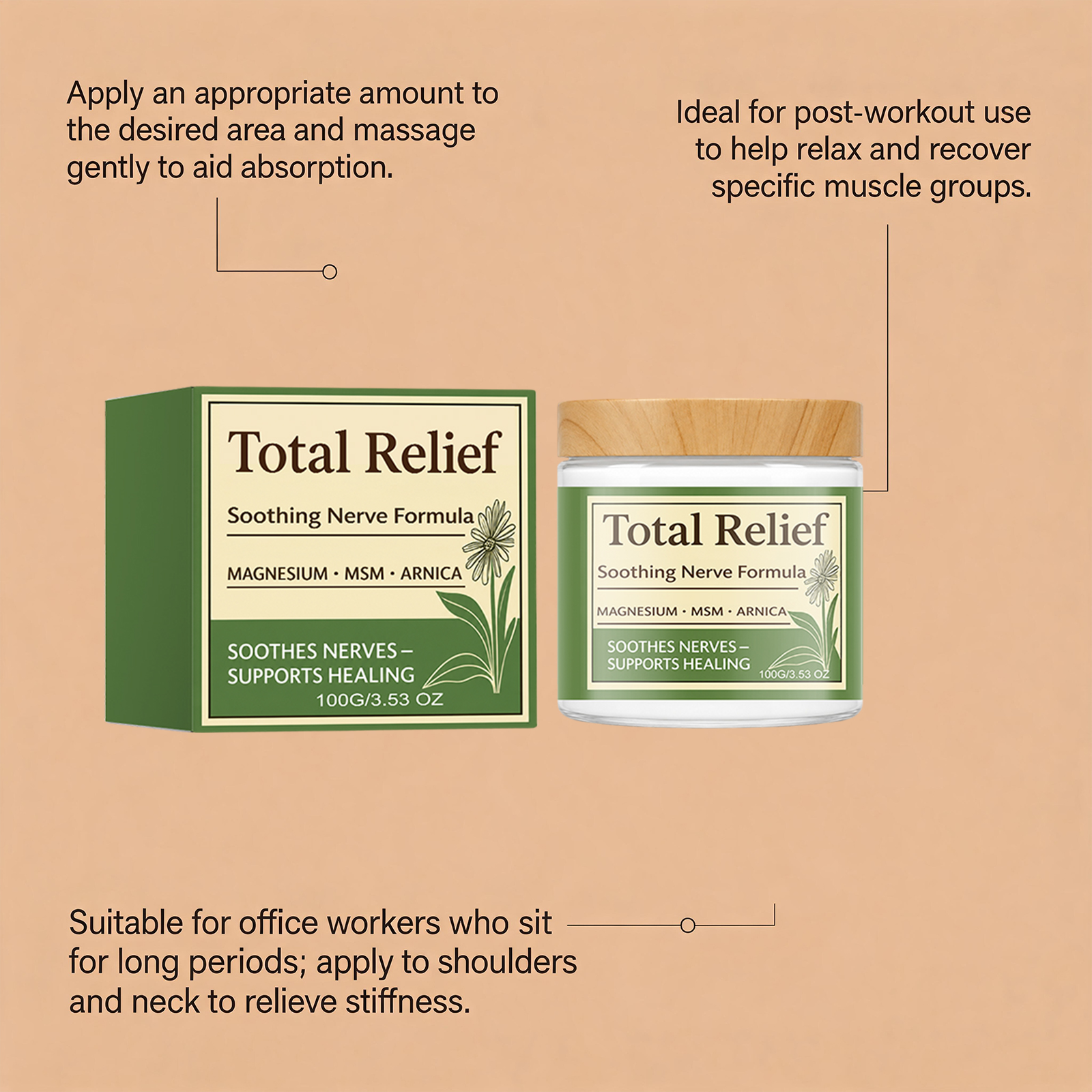 Magnesium Cream For Joint Care Mild Refreshing Daily External Care Shoulder Neck Waist Leg Comfort Relief