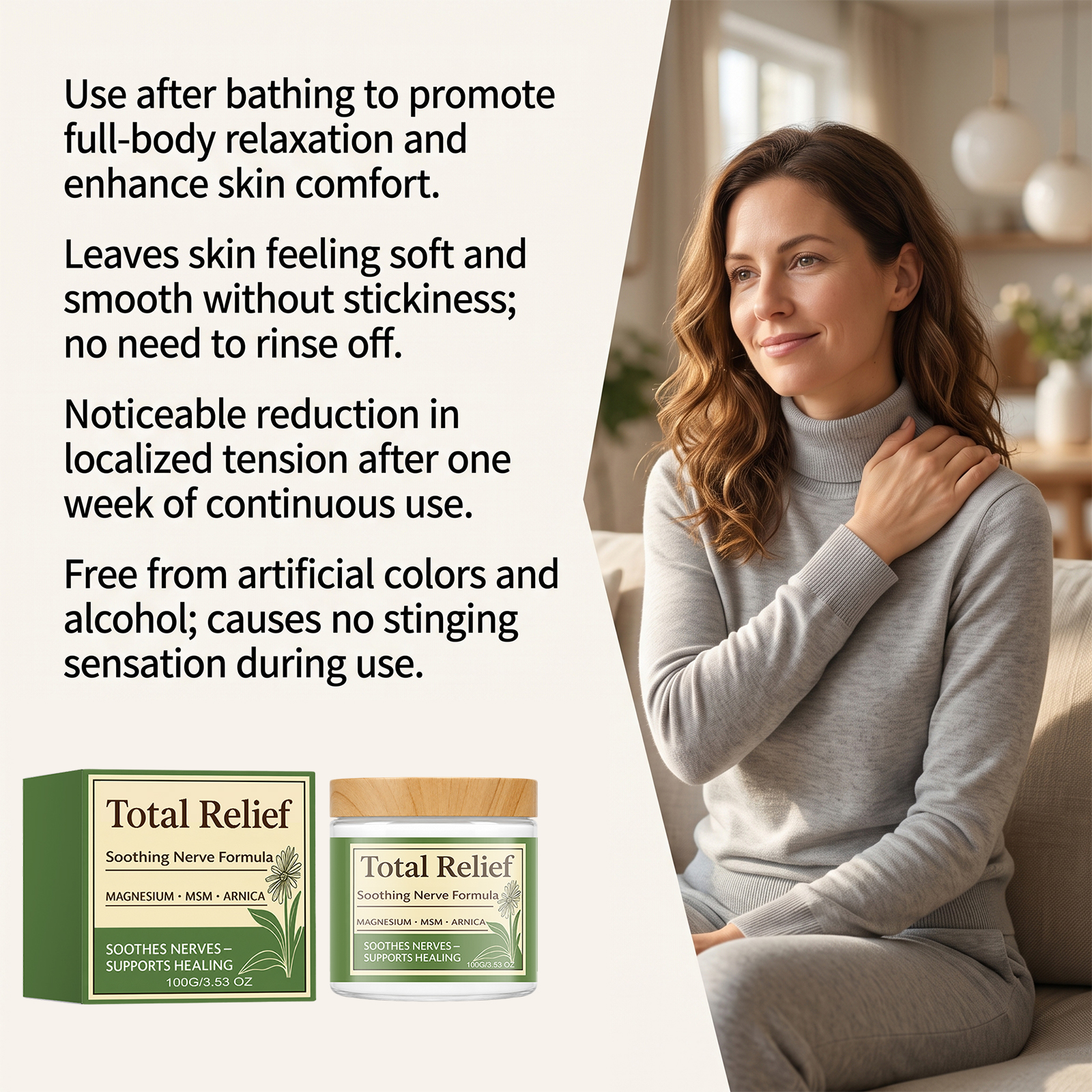 Magnesium Cream For Joint Care Mild Refreshing Daily External Care Shoulder Neck Waist Leg Comfort Relief