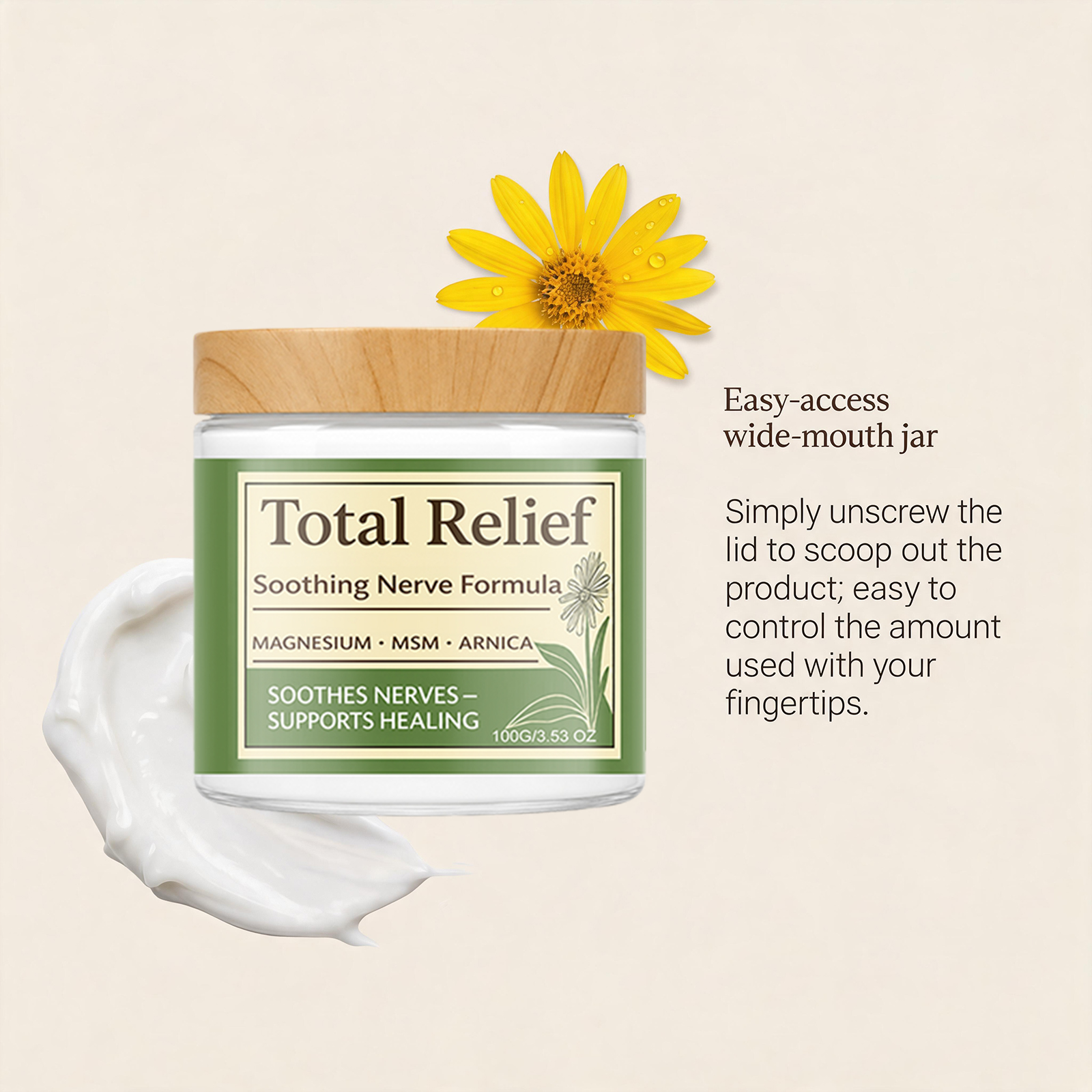 Magnesium Cream For Joint Care Mild Refreshing Daily External Care Shoulder Neck Waist Leg Comfort Relief