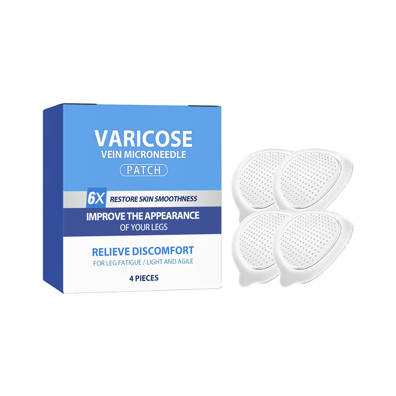 Leg Care Patch Mild Nourish Leg Skin Moisturize Skin Varicose Discomfort Daily Walking Light Convenient