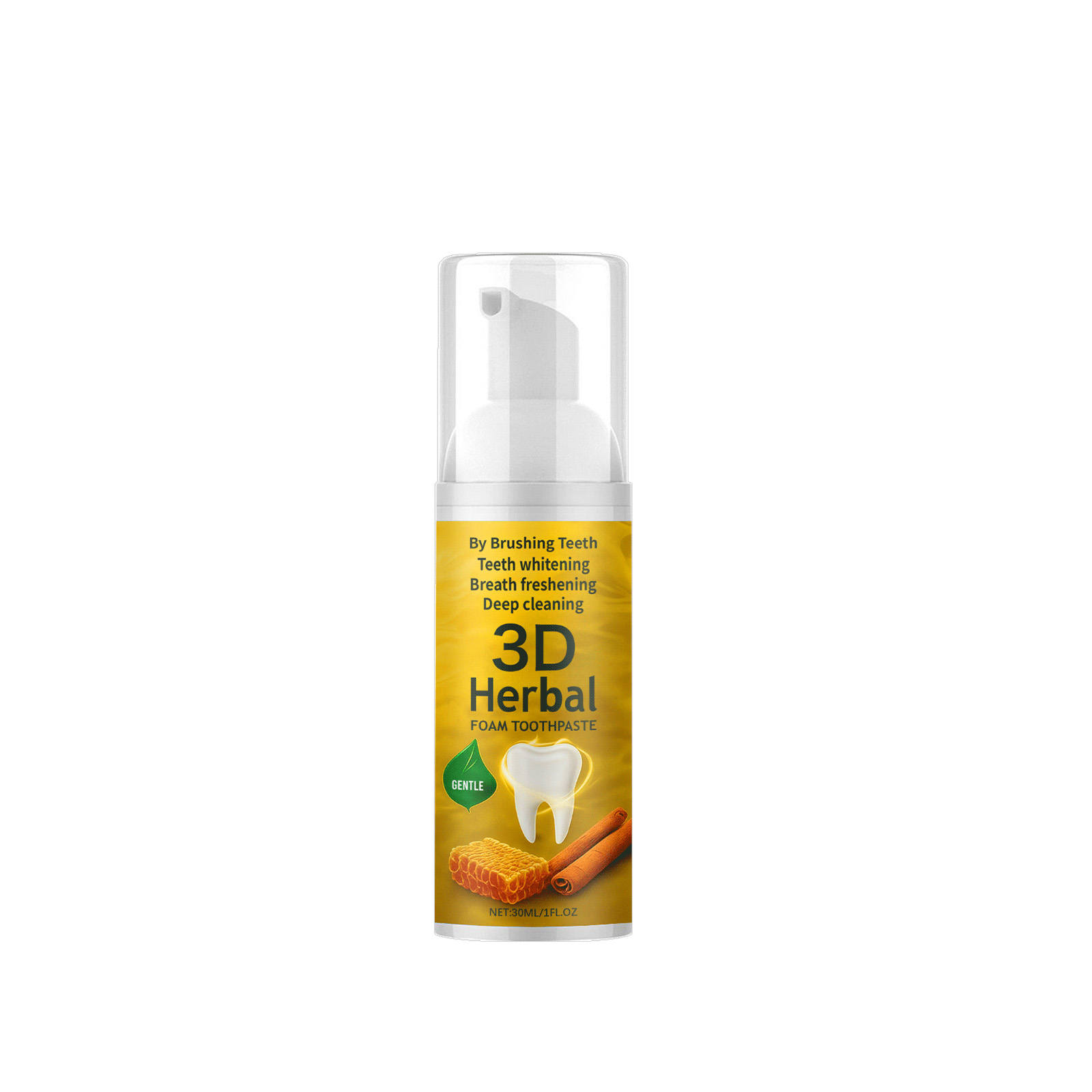 Herbal Foam Toothpaste Refreshing Mild Stain Cleaning Teeth Protection Fresh Fragrance Daily Care