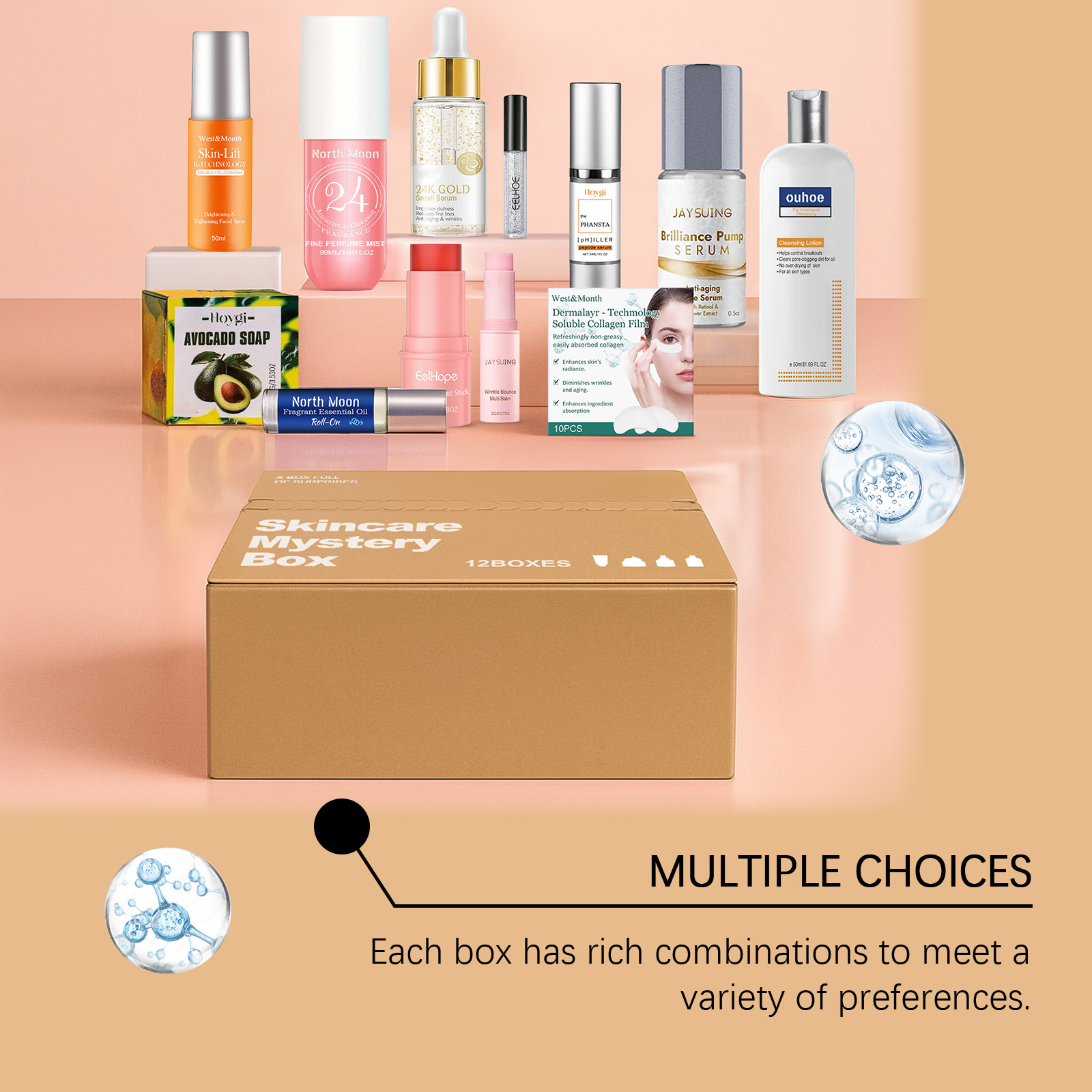 Skin Care Surprise Blind Box Mild Nourishing Moisturizing Facial Skin Refreshing Hydrating Beauty Care
