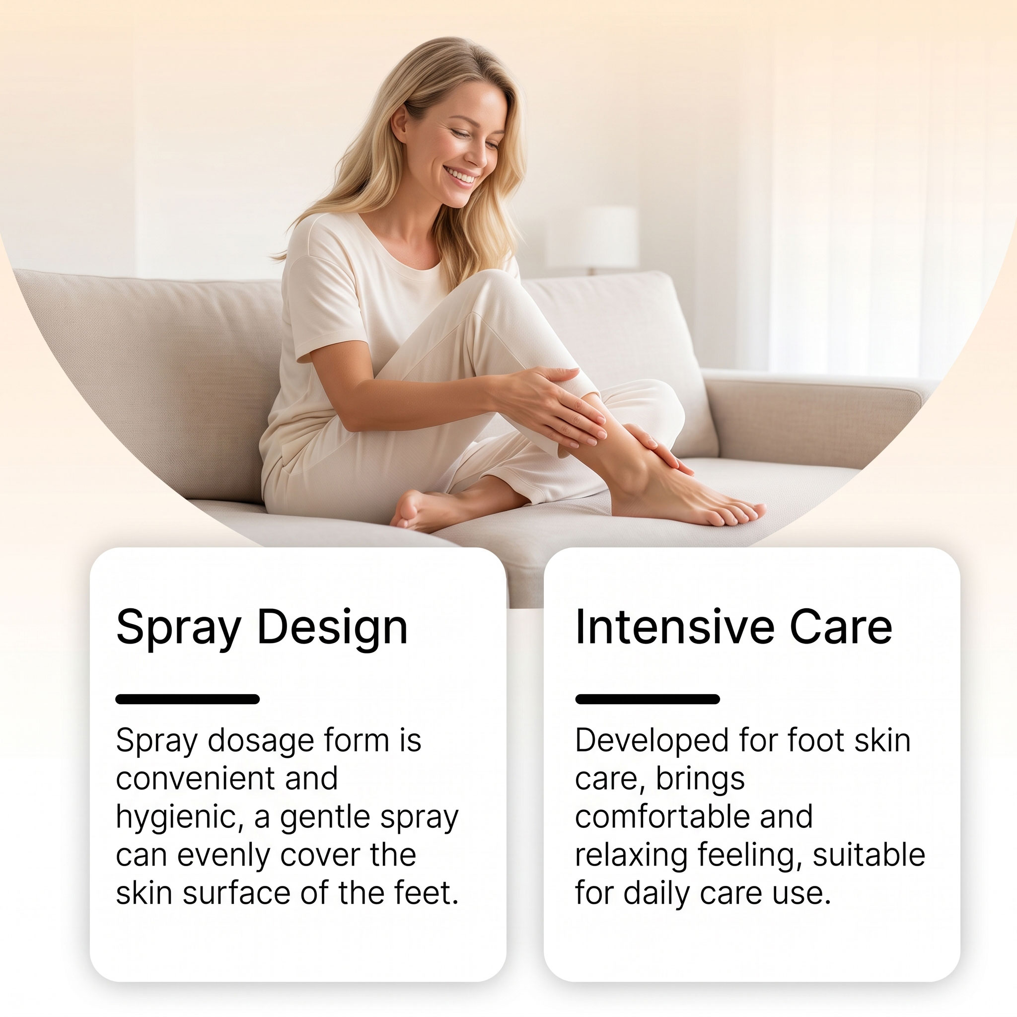 Bee Venom Foot Care Spray Mild Moisturizing Dry Skin Lock Water Soft Comfort Exfoliating