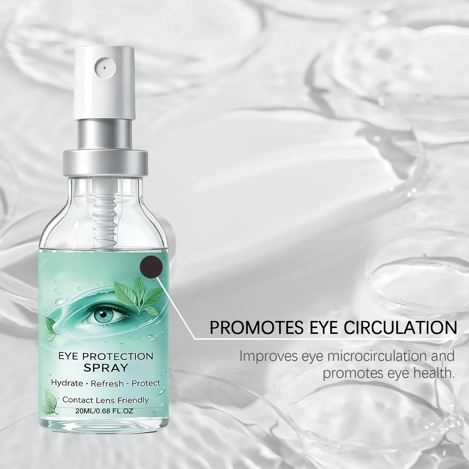Eye Moisturizing Spray Hydrating Refreshing Absorbent Gentle Soft Nourishing Comfortable Care For Eye Skin