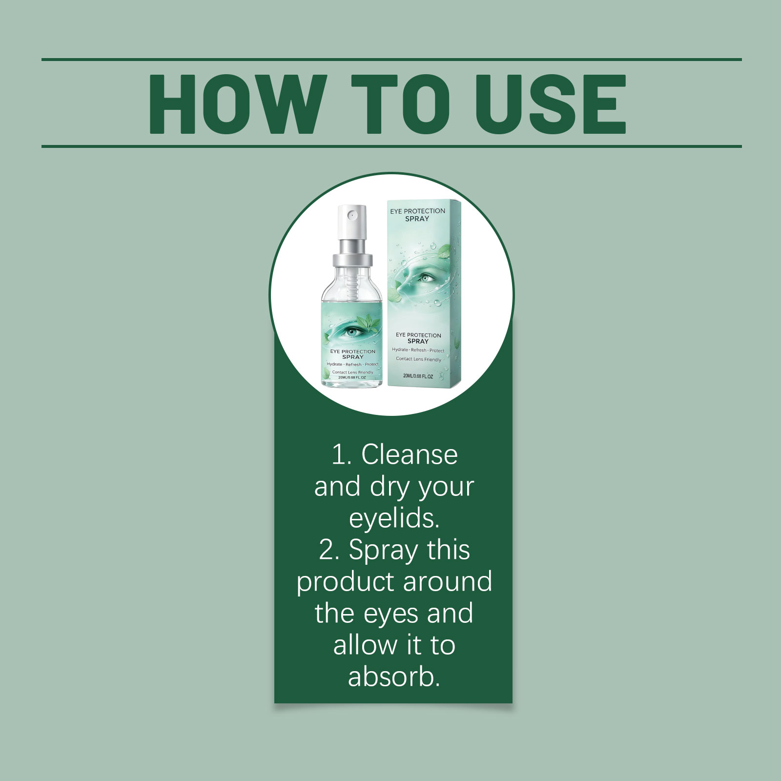 Eye Moisturizing Spray Hydrating Refreshing Absorbent Gentle Soft Nourishing Comfortable Care For Eye Skin