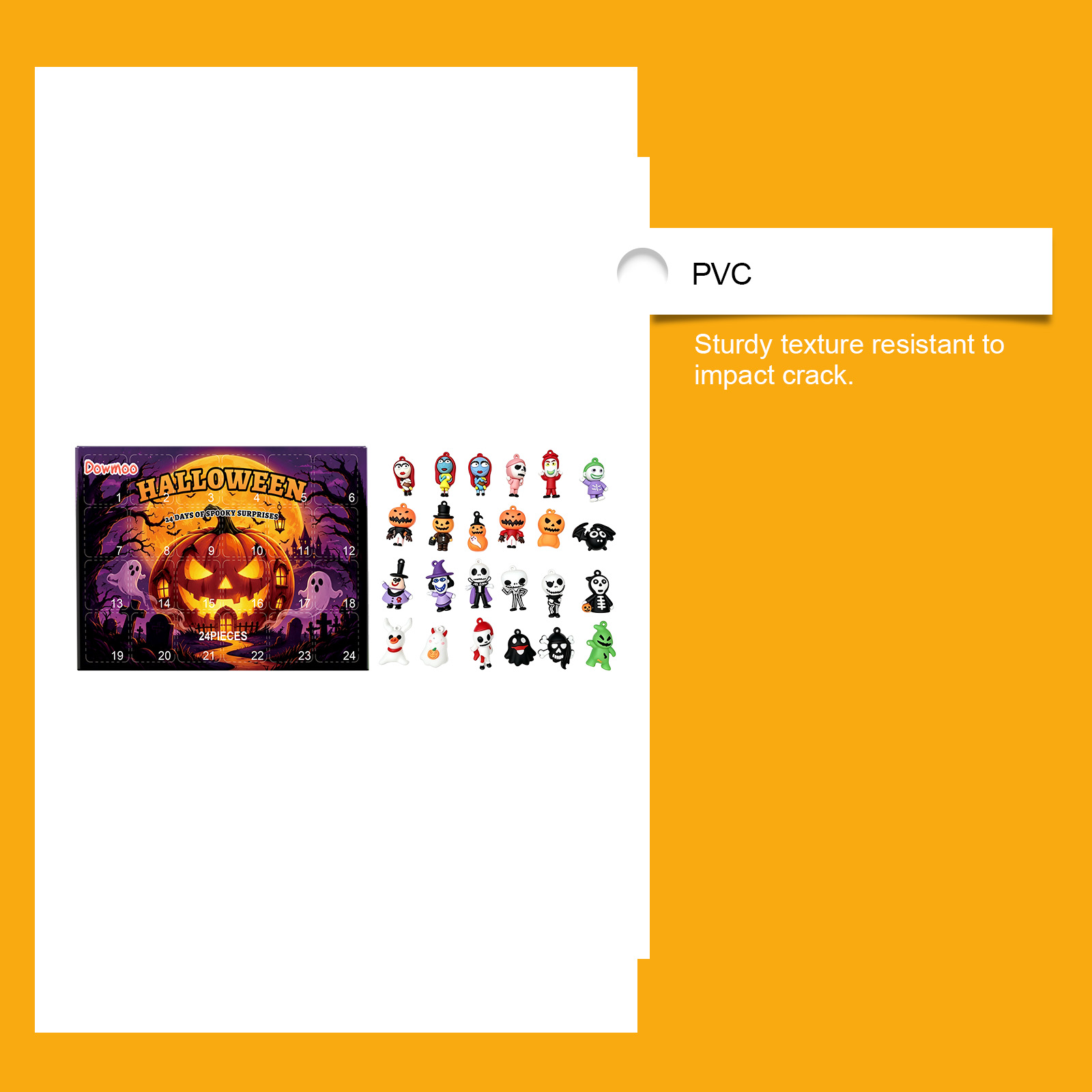 Dowmoo Halloween Mini Figure Blind Box Random Clip Dual Purpose Compact Portable Holiday Deco