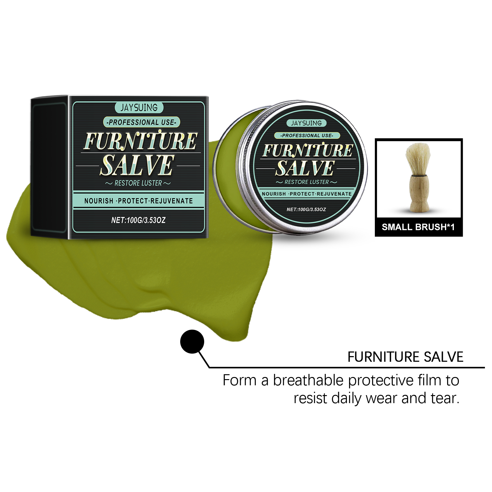 Leather Furniture Care Ointment Scratch Care Waterproof Maintenance For Furniture Bags Car Seats Universal