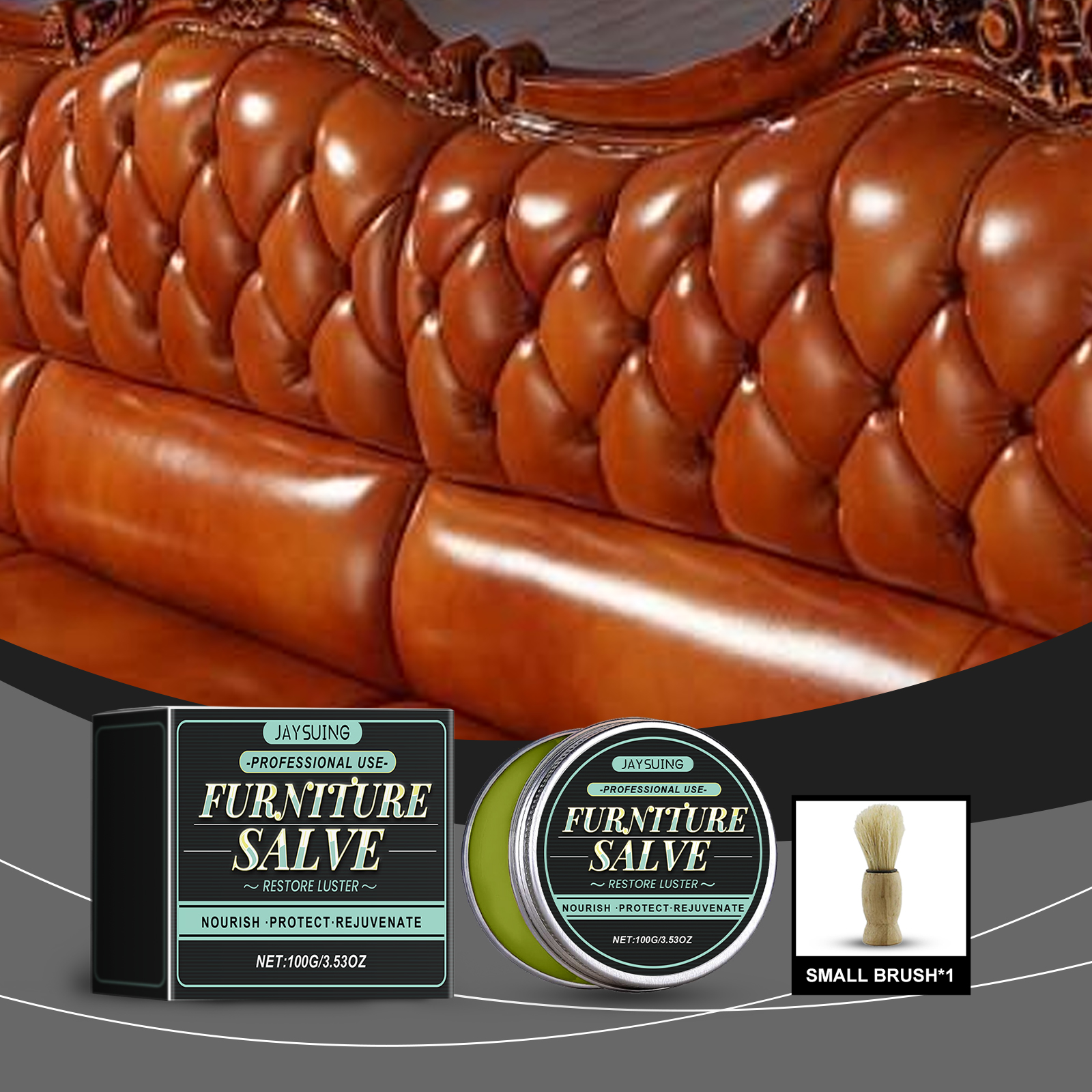 Leather Furniture Care Ointment Scratch Care Waterproof Maintenance For Furniture Bags Car Seats Universal