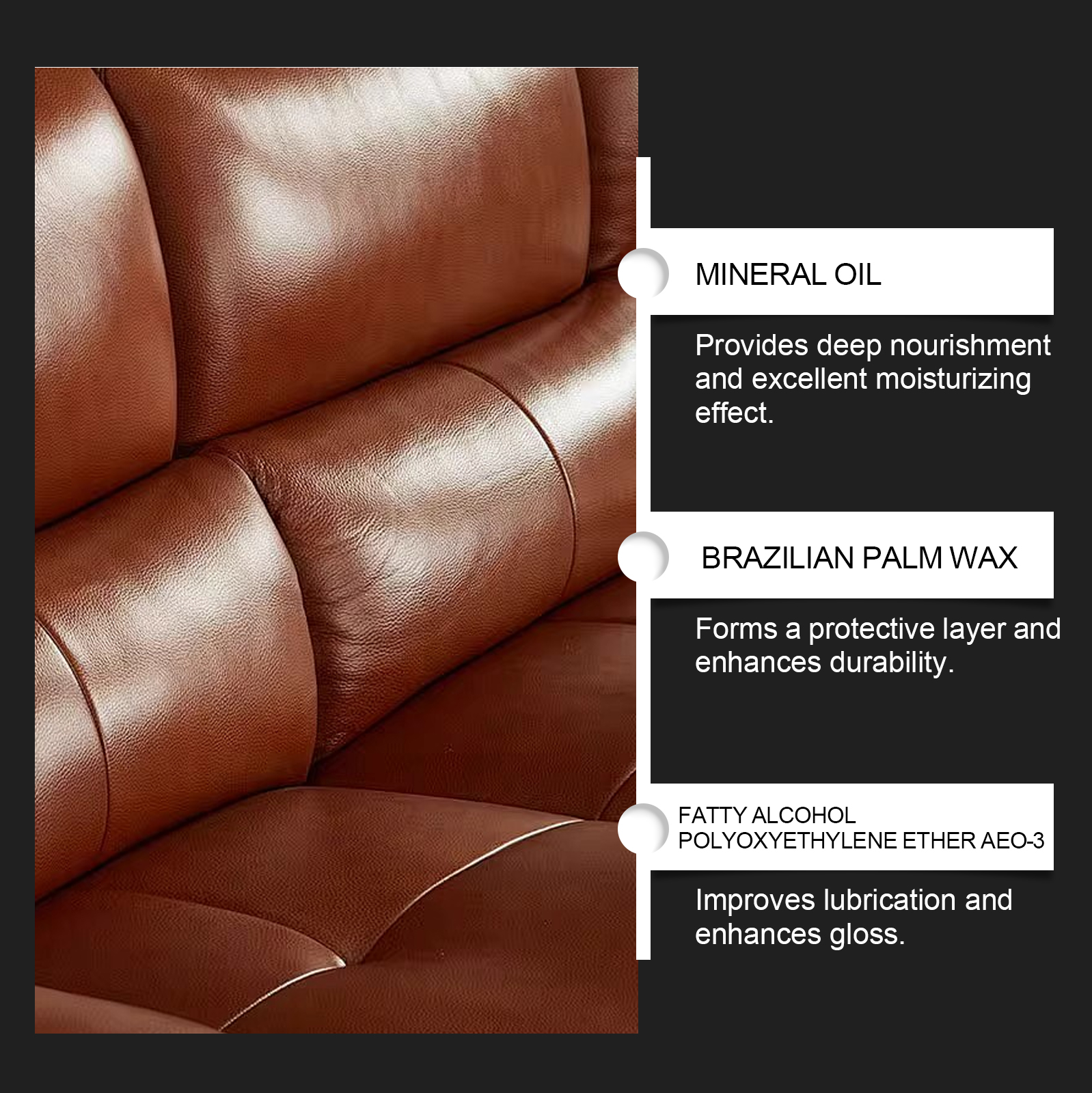 Leather Furniture Care Ointment Scratch Care Waterproof Maintenance For Furniture Bags Car Seats Universal