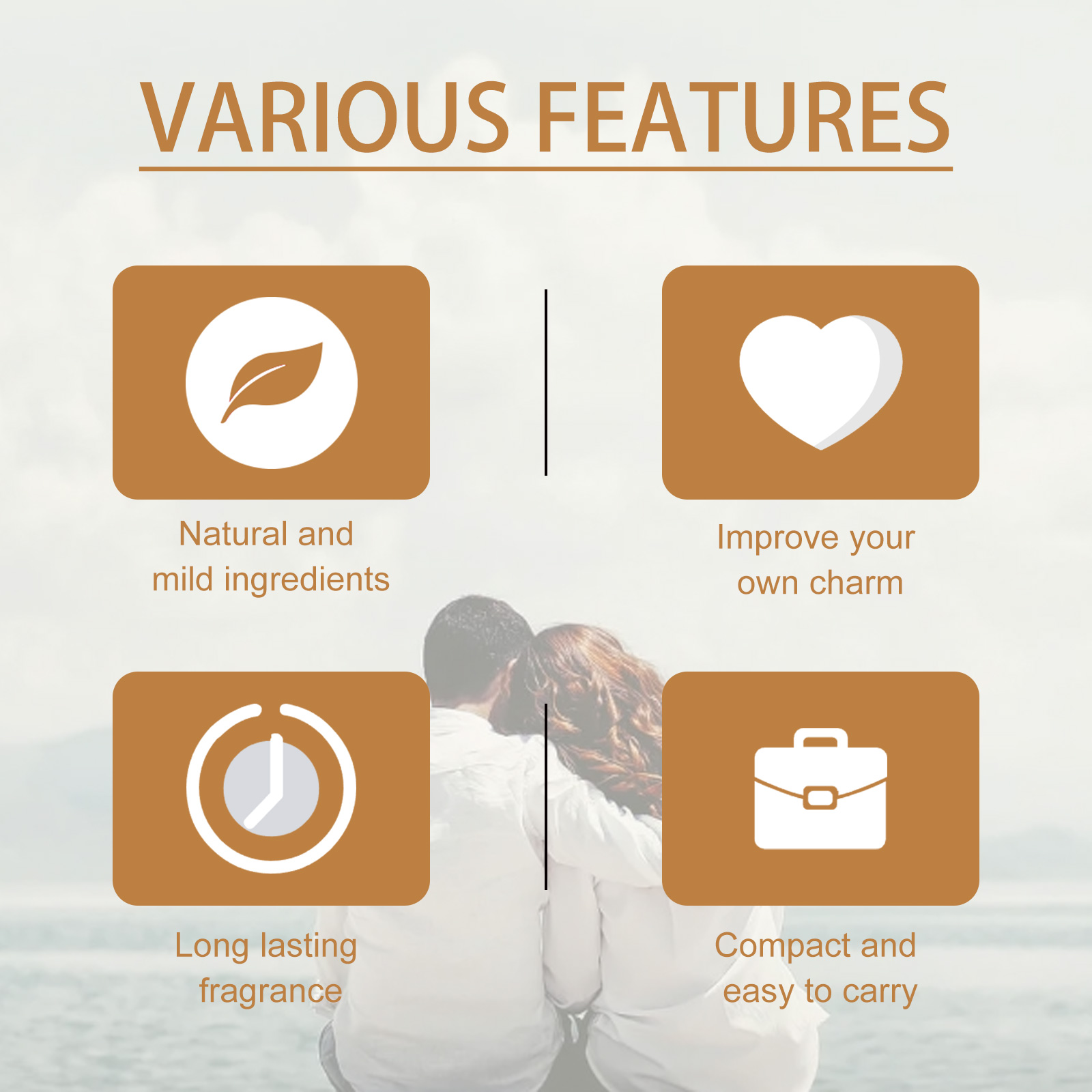 Perfume Natural Fresh Elegant For Wrist Neck BehindEar Portable LongLasting Niche Couple Dating Atmosphere Scent
