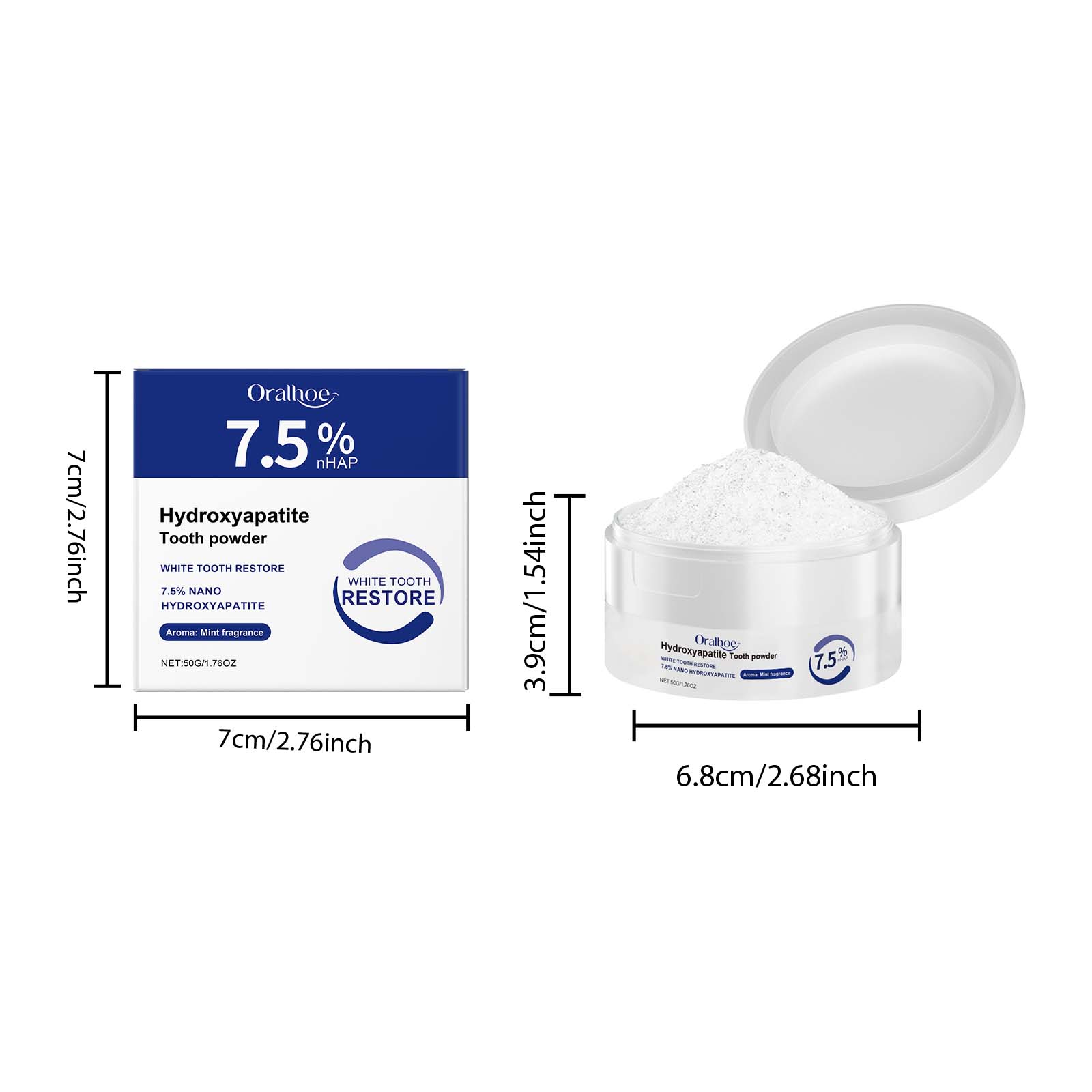 Tooth Care Cleansing Powder Gently Cleans Tooth Stains Maintains Long Lasting Freshness Protects Teeth