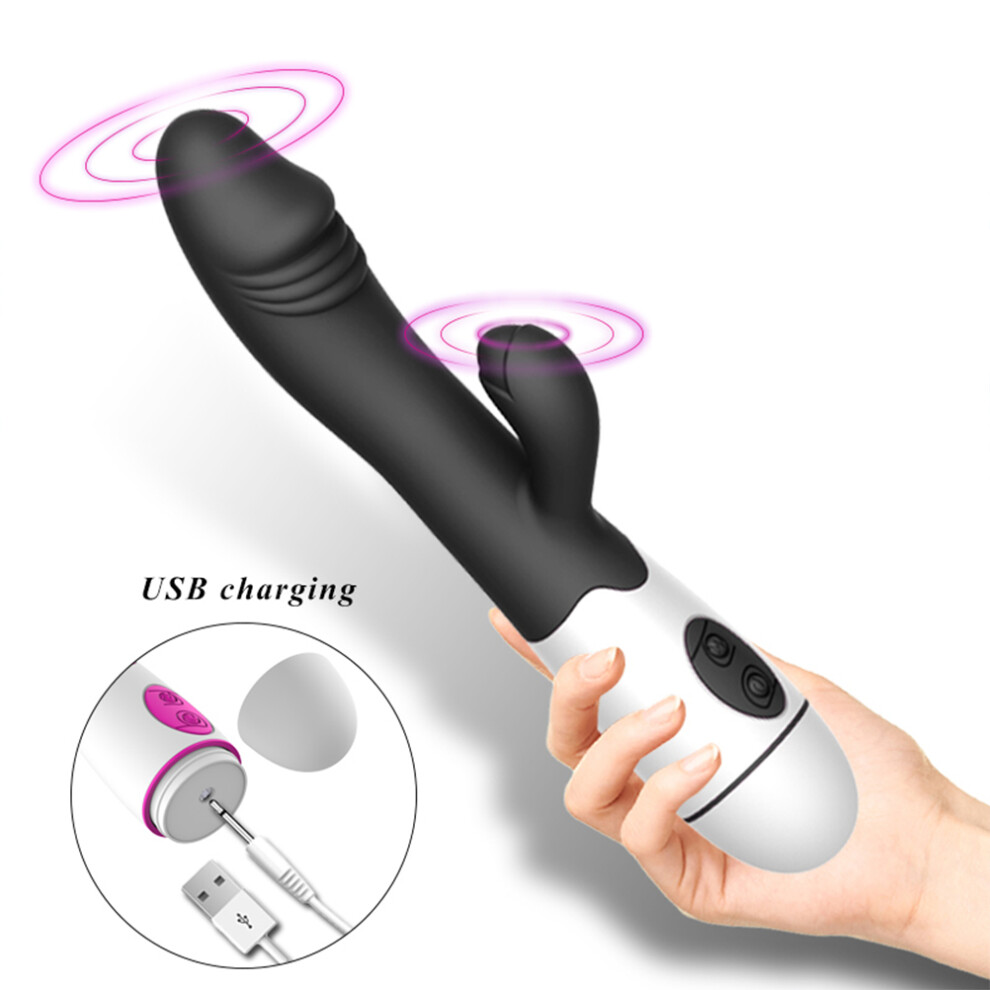 30 Speed Vibration Dildo Rabbit Vibrator for Women USB Charging Dual Motor G Spot Vibrators Female Sex Toys